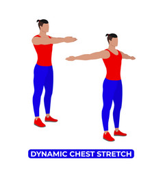 Man Doing Dynamic Chest Stretch