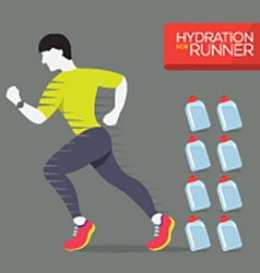 Runner With Hydration Bottles