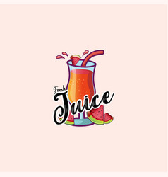 Fresh Juice Mascot Logo