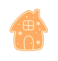 Gingerbread Spice Cake Christmas House Flat