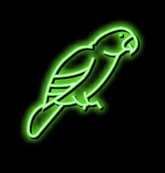 Parrot Bird Pet Neon Glow Icon