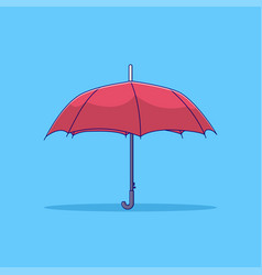 Umbrella Icon With Outline For Design Elements