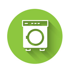 White Washer Icon Isolated With Long Shadow