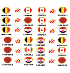 Belgium Vs Canada Morocco Croatia Football Champio