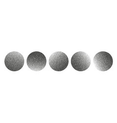 Circular Shape With Grainy Texture Gradients