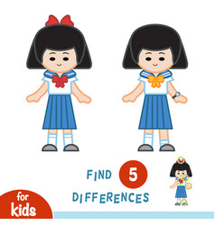 Find Differences Japanese Schoolgirl