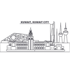 Kuwait City Line Skyline