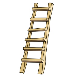 Wooden ladder Royalty Free Vector Image - VectorStock