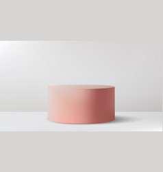 Round Podium In A Studio Room Background