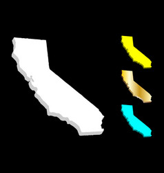 3d Map Of California