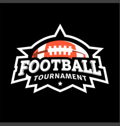 American Football Tournament Logo Emblem