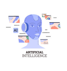 Banner About Artificial Intelligence Learning Flat