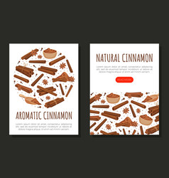 Cinnamon Design With Aromatic Spice Sticks And