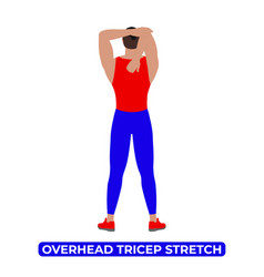 Man Doing Overhead Tricep Stretch