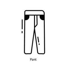 Pant Doodle Semi Solid Icon Design