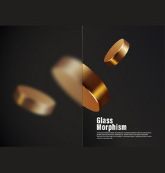 Glass Morphism Effect Rectangular Banner Made