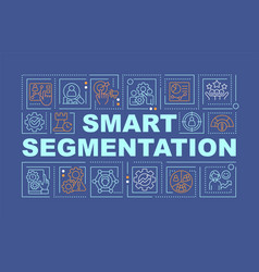 Smart Segmentation Word Concepts Dark Blue Banner