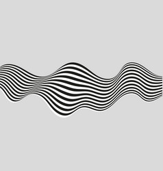 Striped Lines Of Black And White Color Swirling