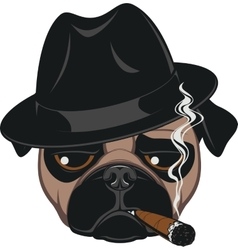 Funny Pug With Cigar