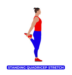 Man Doing Standing Quadricep Stretch