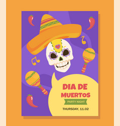 Dia De Muertos Party Poster