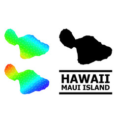 Polygonal Spectrum Map Of Maui Island