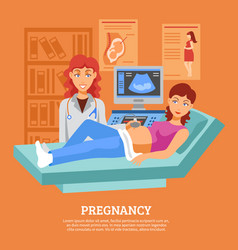 Pregnant Ultrasound Checking Poster