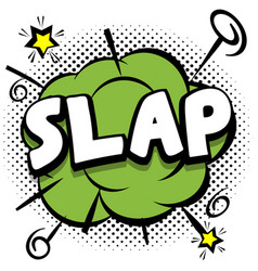 Slap Comic Bright Template With Speech Bubbles