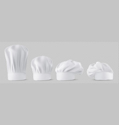 Chef Hats Cook Caps And Baker Toques Mockup Set