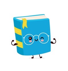 Cute Happy Smiling Book Show Muscle