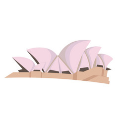 Sydney Opera Building Travel Landmark Cartoon Icon