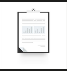 Clipboard Paper Document Graph Chart Icon