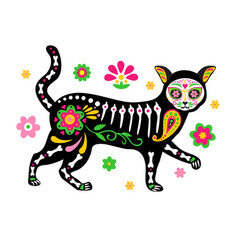 Day Of The Dead Dia De Los Muertos Cute Cat