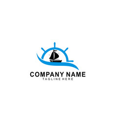 Adventure Boat Sailboat And Boat Trip Logo Design