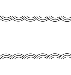 Hand Drawn Background Of Waves