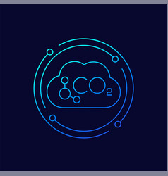 Co2 Carbon Gas Line Icon