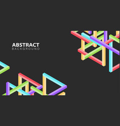 Colorful Interlocking Triangle Shapes Background