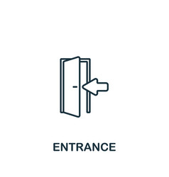 Entrance Icon Line Simple Icon