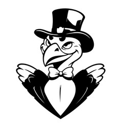 Penguin In A Top Hat And Bow Tie