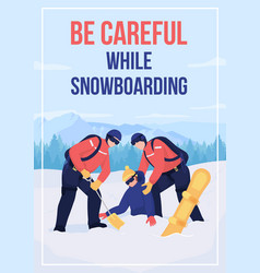 Avalanche Rescue Poster Flat Template