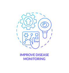 Improve Disease Monitoring Blue Gradient Concept