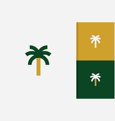 Palm Tree Logo Design Template