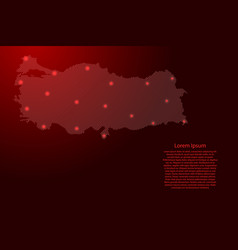 Turkey Map From Red Pattern Slanted Parallel