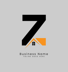 Z Letter Real Estate Template Logo Design