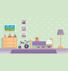 Children Room In Lilac Image In Flat