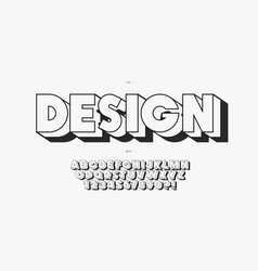 Design Font 3d Bold Style