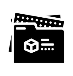 Project Folder Glyph Icon