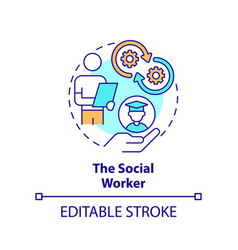 Social Worker Concept Icon