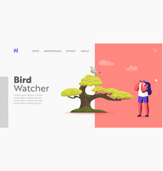 Birdwatching Landing Page Template Ornithologist