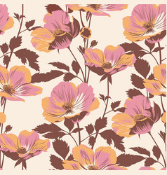 Floral Pattern In Retro Style